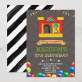 Ball pit bounce house kaart (Voorkant / Achterkant)