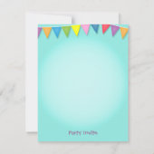 Ball Pit Cute Kids Birthday Party Uitnodigingen (Achterkant)