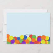 Ball Pit Party uitnodiging (Achterkant)