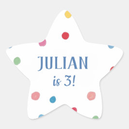 Ball Pit Polka Dots Kids Birthday Party Napkins Ster Sticker