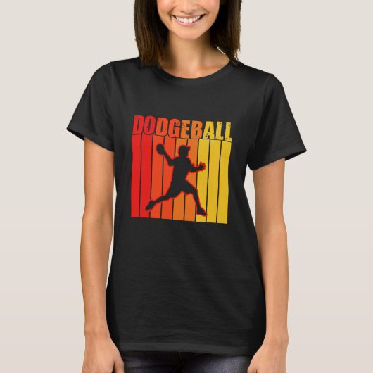 Ball Player Dodgeball Player Mannen Vader Dodgeba T-shirt (Voorkant)