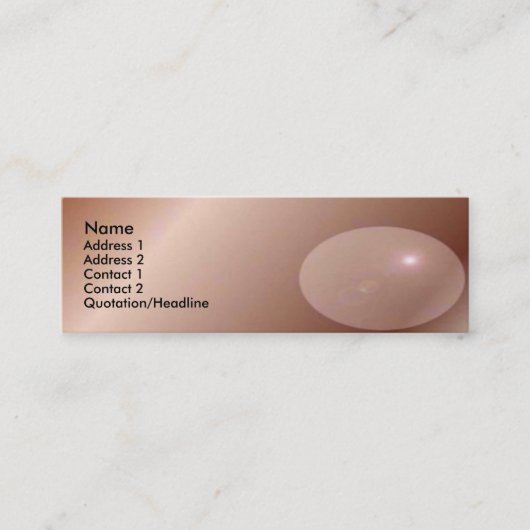 Ball-profielkaart Mini Visitekaartje (Voorkant)