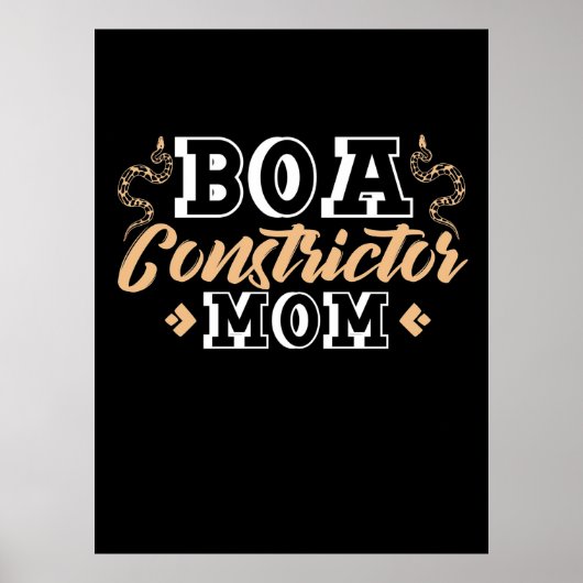 Ball Python Constrictor mama Poster (Voorkant)