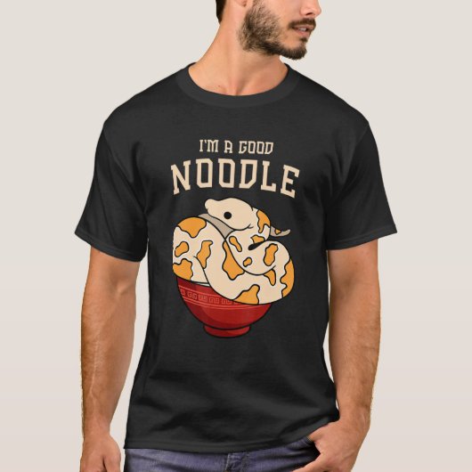 Ball Python   for I'm a good noodle T-shirt (Voorkant)