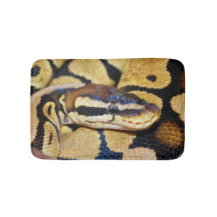 Ball Python, Gele Belly, gekruld in Ball Badmat