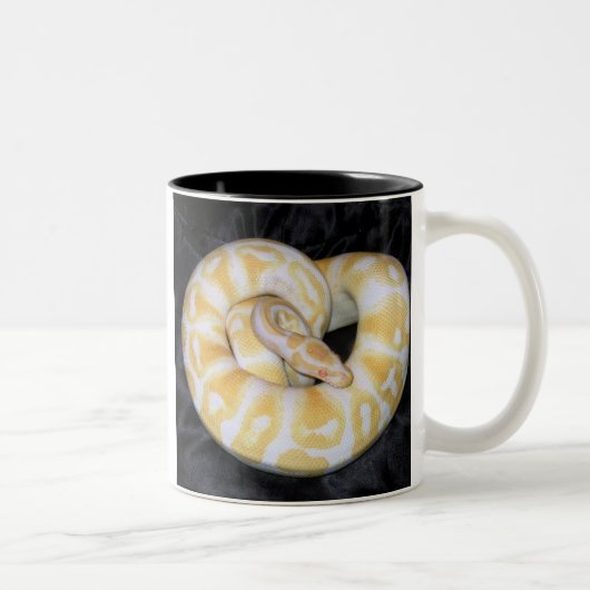 Ball Python - Gepersonaliseerd Tweekleurige Koffiemok (Rechts)