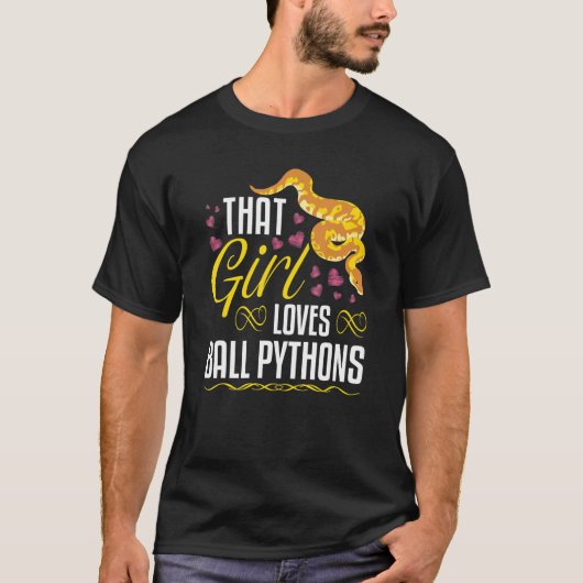 Ball Python Girl Banana Ball Royal Python T-shirt (Voorkant)