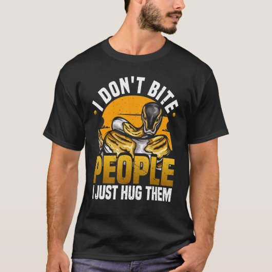 Ball Python Herpetologist Pun For A Banana Snake T-shirt (Voorkant)