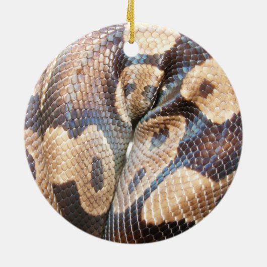 Ball Python Keramisch Ornament (Achterkant)