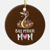 Ball Python Ma Snake Ball Python Keramisch Ornament (Voorkant)