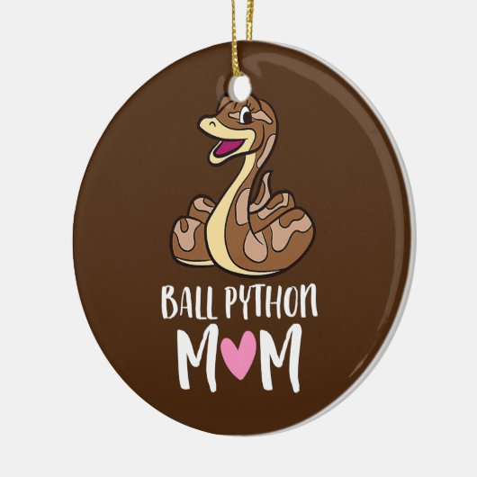 Ball Python Ma Snake Ball Python Keramisch Ornament (Links)