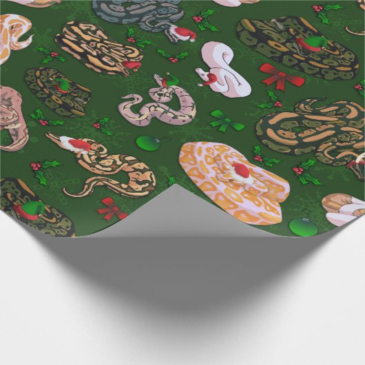 Ball Python Morph Holiday Cadeaupapier (Hoek)