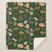 Ball Python Morph Holiday Green Sherpa Deken (Voorkant)