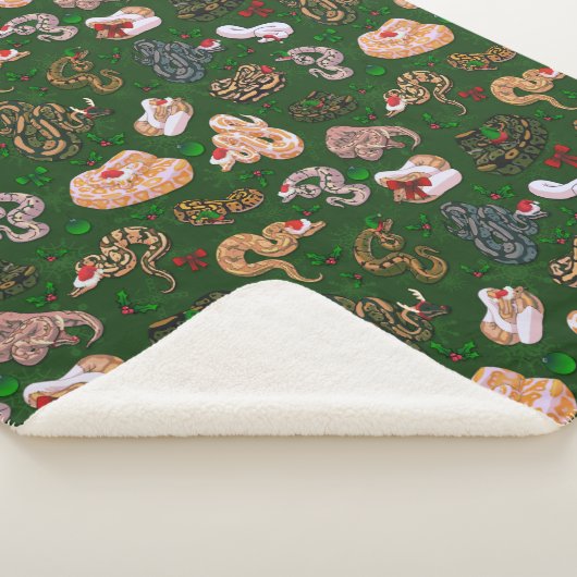Ball Python Morph Holiday Green Sherpa Deken (3/4)