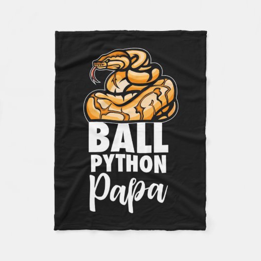 Ball Python Papa Fleece Deken (Voorkant)