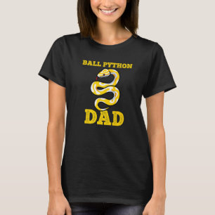 Ball Python Papa Snake Huisdier Eigenaar T-shirt