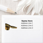 Ball Python Pet Snake Retouradres Etiket (Insitu)