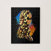 Ball Python Rainbow Color Waterverf Jigzaag Puzzle Legpuzzel (Verticaal)