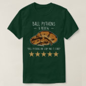 Ball Python Review T-shirt (Design voorkant)