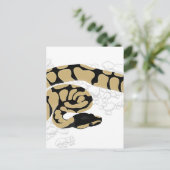 Ball Python Snake Briefkaart (Staand voorkant)