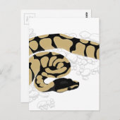 Ball Python Snake Briefkaart (Voorkant / Achterkant)