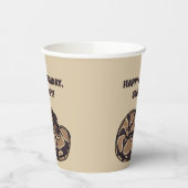 Ball Python Snake, Brown and Tan Personalized Papieren Bekers (Links)