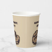 Ball Python Snake, Brown and Tan Personalized Papieren Bekers (Rechts)