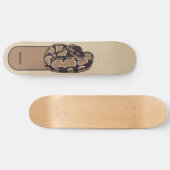Ball Python Snake, Brown and Tan Personalized Persoonlijk Skateboard (Horizontaal)
