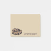 Ball Python Snake, Brown and Tan Personalized Post-it® Notes (Voorkant)