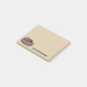 Ball Python Snake, Brown and Tan Personalized Post-it® Notes (Schuin)