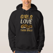 Ball Python Snake Girls Love These Balls Hoodie (Voorkant)