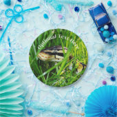 Ball Python Snake in the Grass Papieren Bordje (Feest)