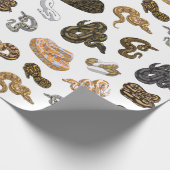 Ball Python Snake Morph Pattern Cadeaupapier (Hoek)