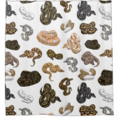 Ball Python Snake Morph Pattern Douchegordijn (Voorkant)