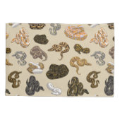 Ball Python Snake Morph Pattern Kussensloop (Achterkant)