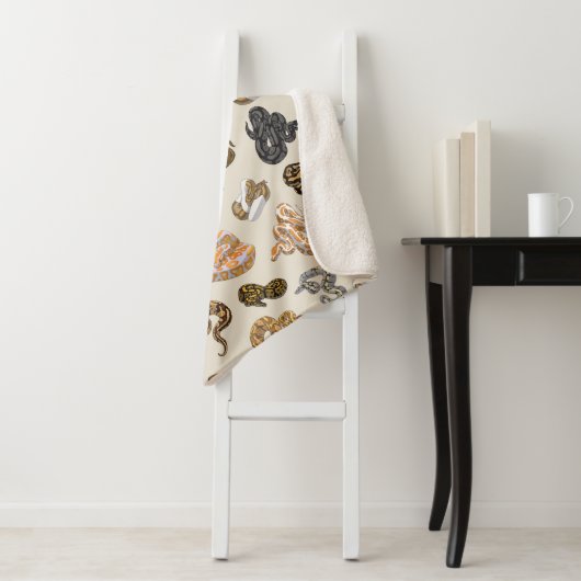 Ball Python Snake Morph Pattern Sherpa Deken (In situ)