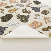 Ball Python Snake Morph Pattern Sherpa Deken (3/4)