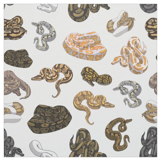 Ball Python Snake Morph Pattern Stof (Swatch)