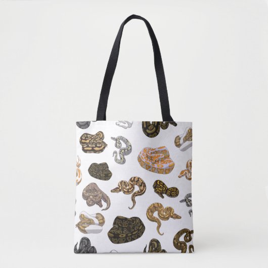 Ball Python Snake Morph Pattern Tote Bag (Voorkant)