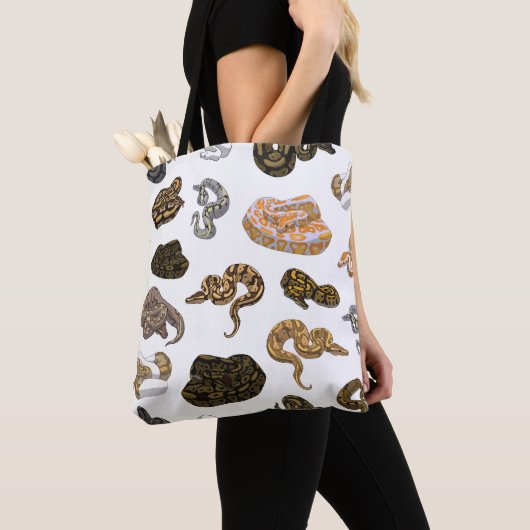 Ball Python Snake Morph Pattern Tote Bag (Dichtbij)