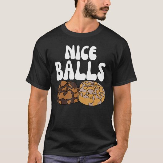 Ball Python Snake Nice Balls T-shirt (Voorkant)