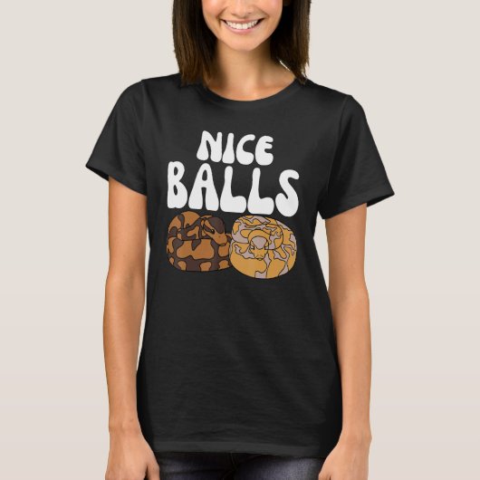Ball Python Snake Nice Balls T-shirt (Voorkant)