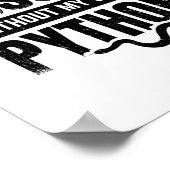 Ball Python | Snake Pet Reptile Gift Poster (Hoek)