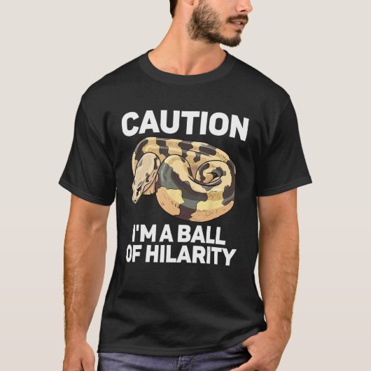 Ball Python Snake  Reptile  Noodle Reptile Snek 6 T-shirt (Voorkant)
