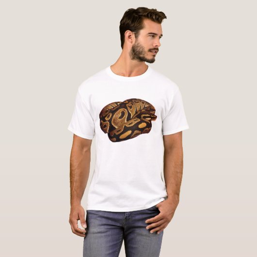 Ball Python T-shirt Snake T-shirt (Voorkant volledig)