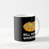 Ball Python Whisperer Snake Reptile Herpetologe Koffiemok (Voorkant rechts)