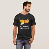 Ball Python Whisperer Snake Reptile Herpetologe T-shirt (Voorkant volledig)