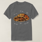 Ball Python Wow Snek T-shirt (Design voorkant)