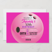 BALL ROUND Birthday Party nodiging Kaart (Voorkant)