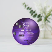 BALL ROUND Birthday Party nodiging Kaart (Staand voorkant)